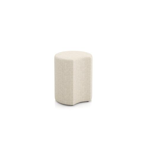 Bud 16"W x 14"H, 16"H, 18"H Crescent Pouf
