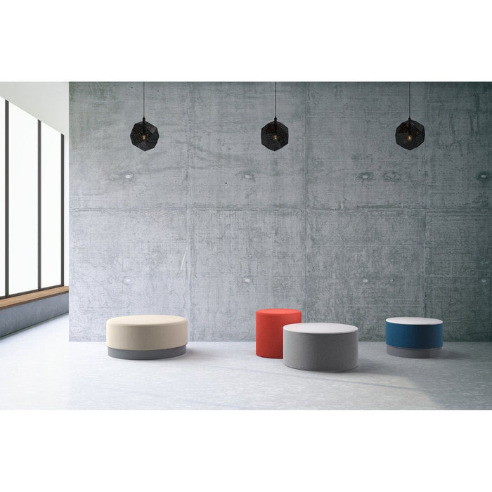 Bora 20"W x 20"H Plinth Base Pouf