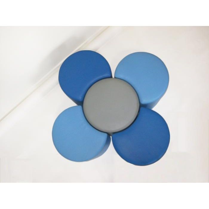 Bud 30"W x 14"H, 16"H, 18"H Round Pouf