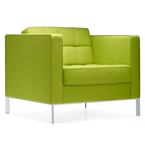 KM-Tufted Tuxedo Lounge Chair