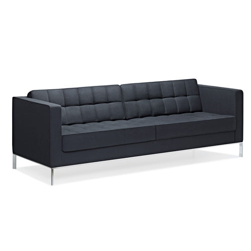KM-Tufted Tuxedo 3 Seater Sofa
