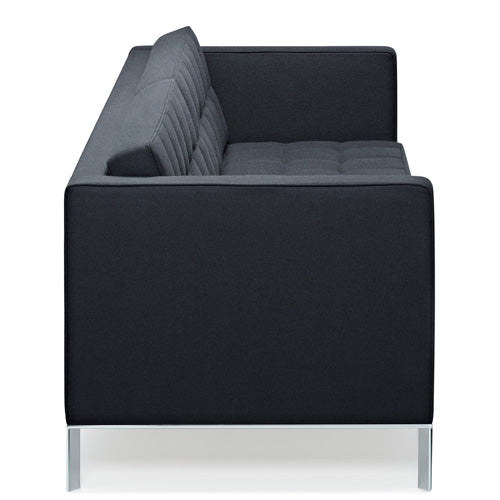 KM-Tufted Tuxedo 3 Seater Sofa