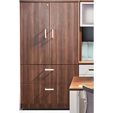 Freestanding Combo Lateral Storage Double Door