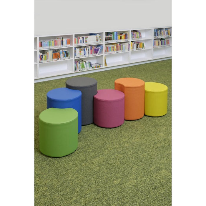 Bud 18"W x 18"D x 14"H, 16"H, 18"H Square Pouf