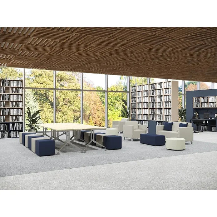 Ava 36''W x 18''D x 14''H  Pouf